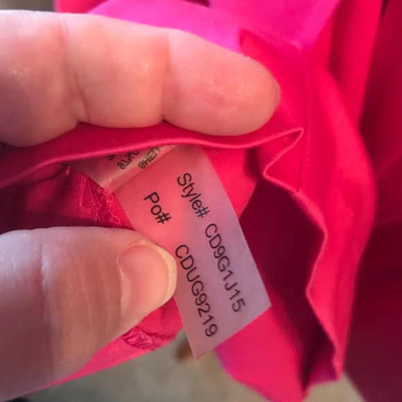 CALVIN KLEIN HOT PINK SUNDRESS SZ 12 - Picture 14 of 15